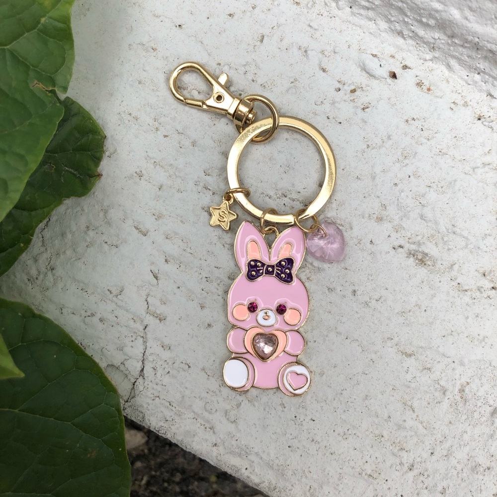 Adorable bunny keychain